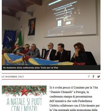Culle per la Vita – FederFarma Umbria è presente Culle per la Vita – FederFarma Umbria è presente